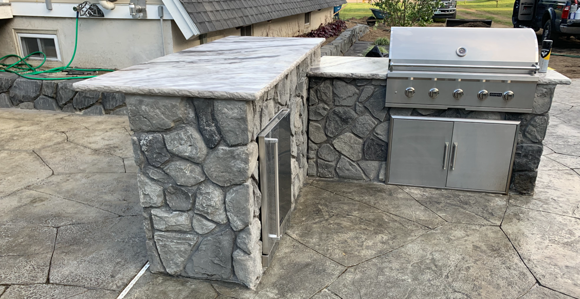 Custom outdoor kitchen