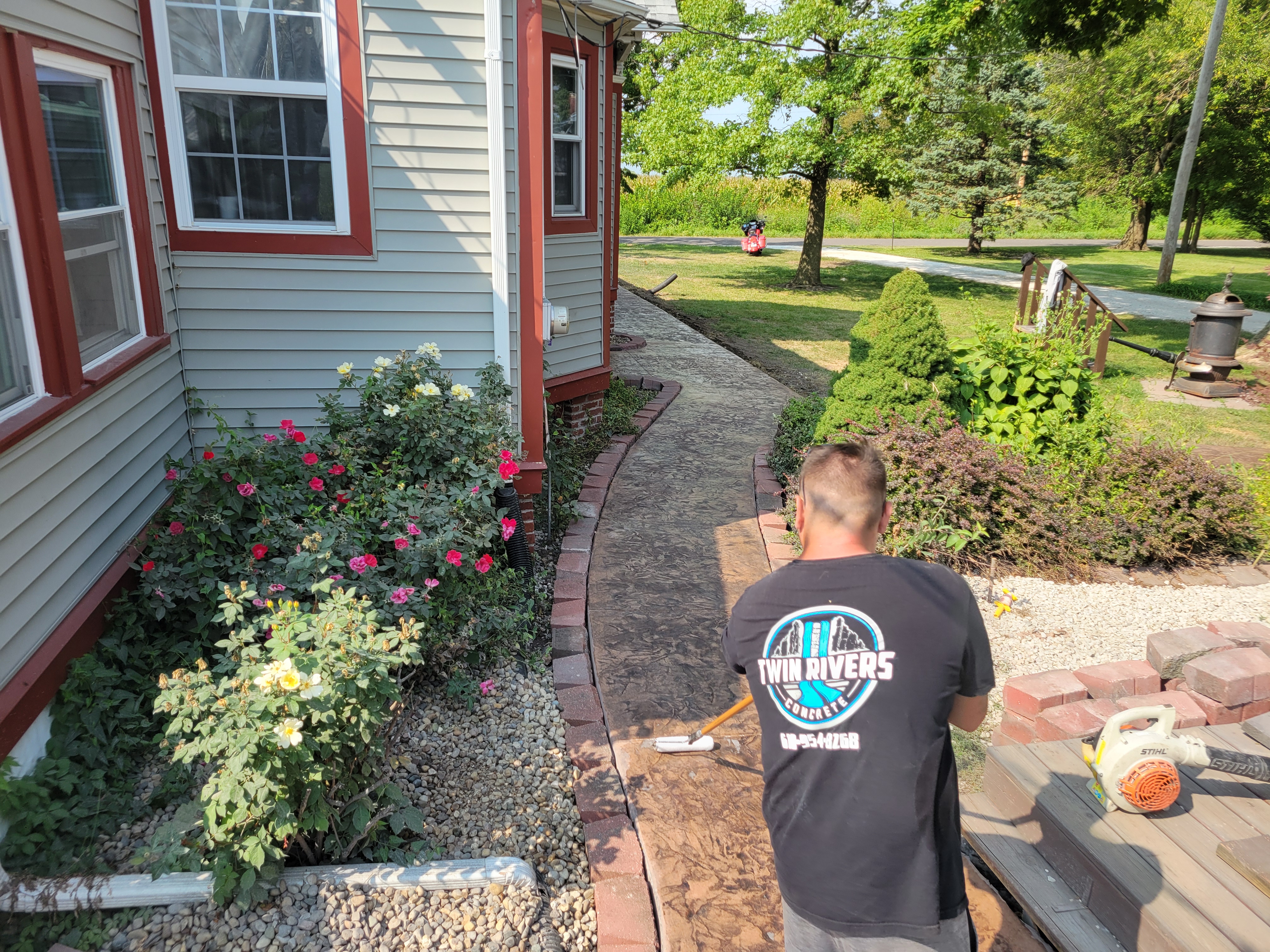 Concrete patio project