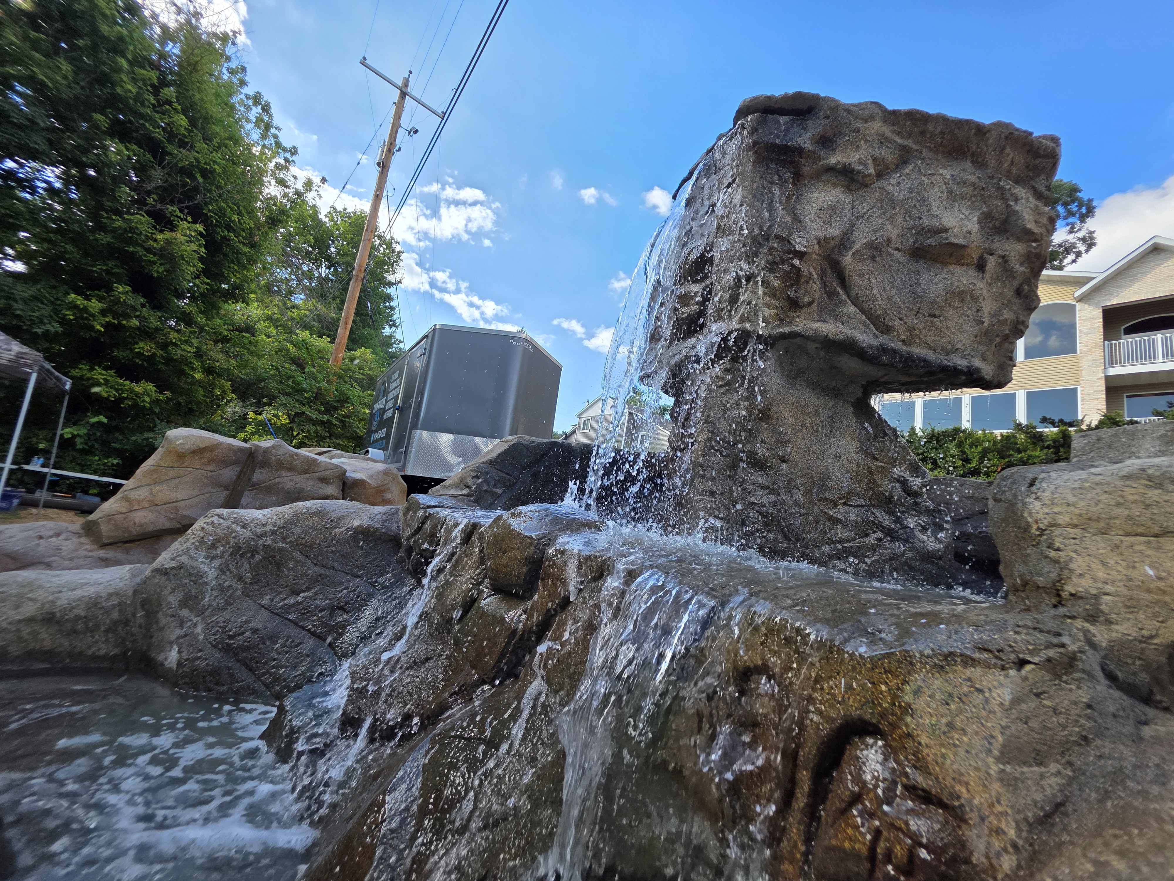 Pond and water feature